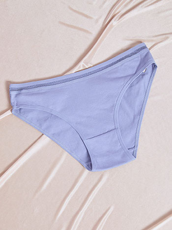 Σλίπ με βαμβάκι σε μπλε ραφ
