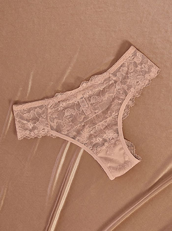 Σλιπ απο δαντέλα σε μπεζ