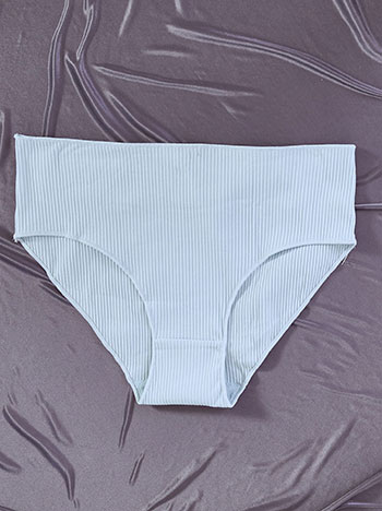 Brief rib high waisted in almond green