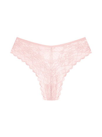 Lace brief in pink