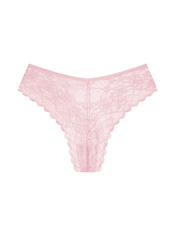 Lace brief in dusty pink