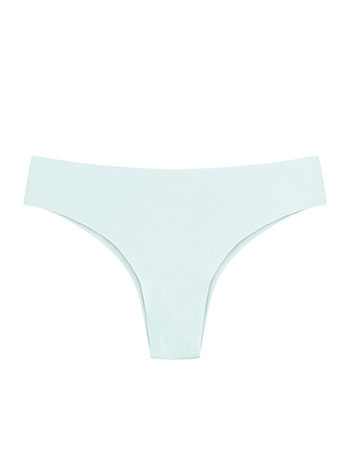Seamless brazilian briefs in almond green