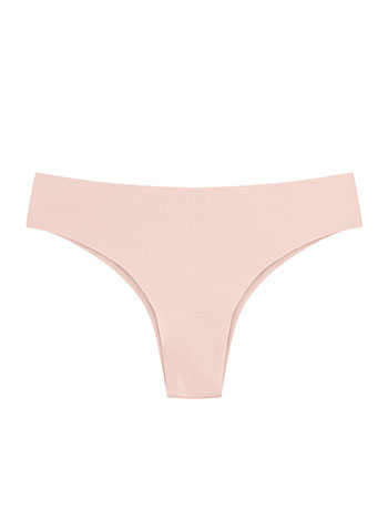 Seamless brazilian brief in dusty pink
