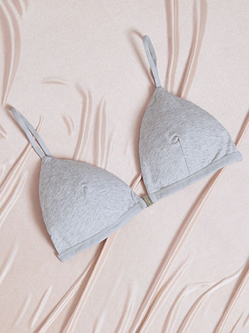 Σουτιέν με κούμπωμα μπροστά σε γκρι