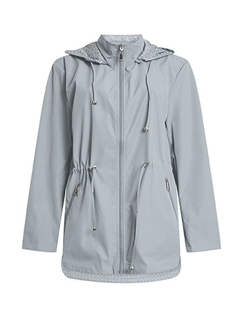 Μπουφάν διπλής όψης σε μπλε ραφ