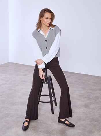 Flare elastic in black