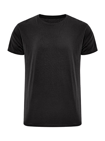 Cotton mens T-shirt in black
