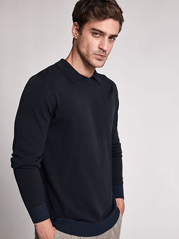 Ανδρικό πουλόβερ με γιακά WN201341962