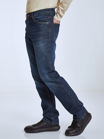 Men s jeans with cotton in blue