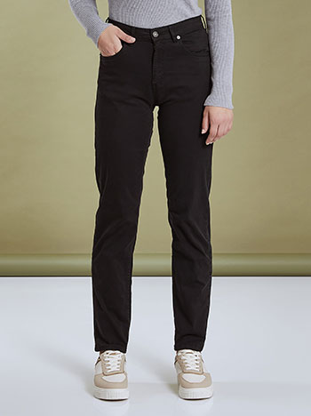 Monochrome chino trousers in black