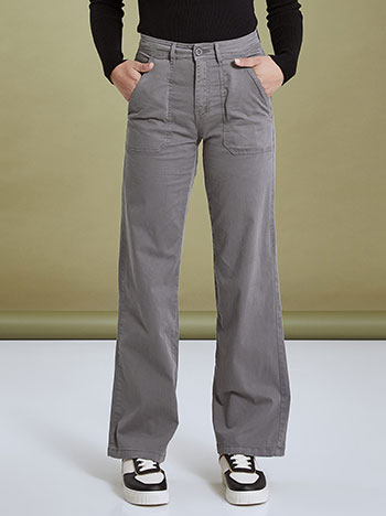 Παντελόνια/Παντελόνια Wide leg παντελόνι με τσέπες WQ0001.1008+1