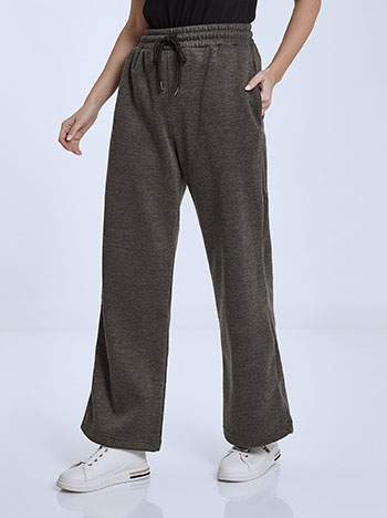Sweatpants with fleece lining in dark grey