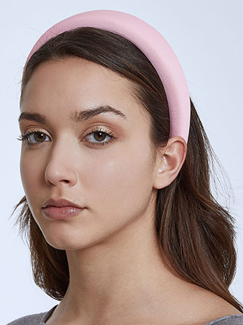 Monochrome headband in pink
