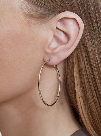 6 pack hoop earrings in gold
