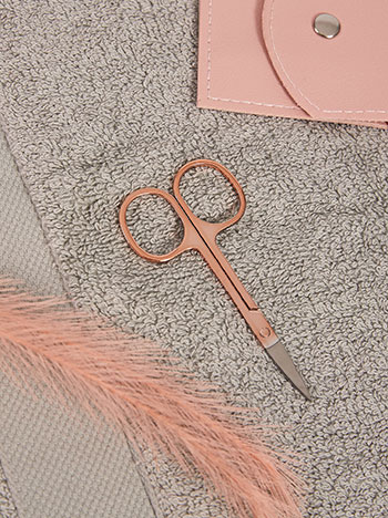 Metallic nail scissors in pink gold