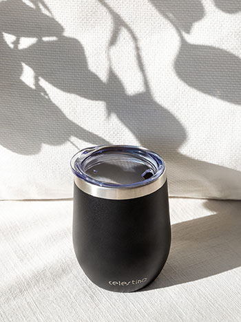 Stainless steel thermos 350ml in black