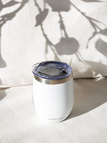Stainless steel thermos 350ml in white