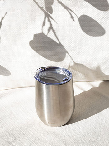Stainless steel thermos 350ml in silver
