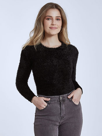 Μπλούζες/Πουλόβερ Χνουδωτό πουλόβερ με απαλή υφή WQ1518.4081+1