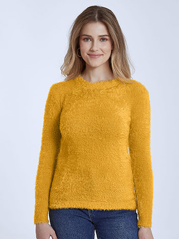 Μπλούζες/Πουλόβερ Χνουδωτό πουλόβερ με απαλή υφή WQ1518.4081+3