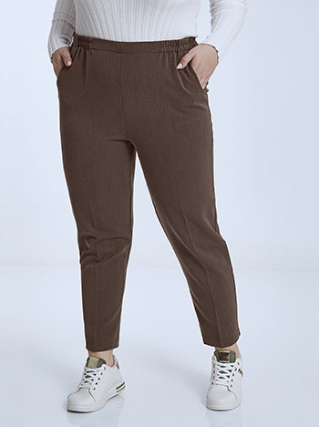 Office trousers in brown