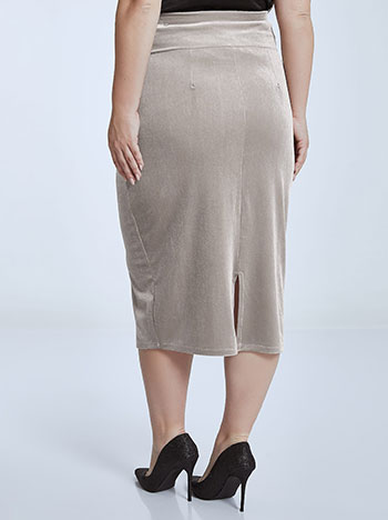 Grey velvet hotsell pencil skirt