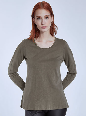 Μπλούζες/Μακρυμάνικες Βαμβακερή μπλούζα WQ6042.4001+10