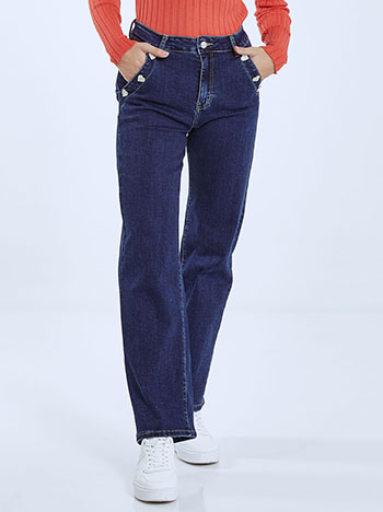 Παντελόνια/Jeans Τζιν με διακοσμητικά κουμπιά WQ7643.1225+2