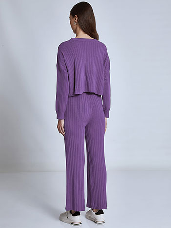 Γυναικεία Σετ/Co-Ord Sets Σετ crop πουλόβερ με παντελόνα WQ7958.0289+4