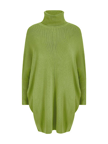 Lime green ribbed on sale turtleneck