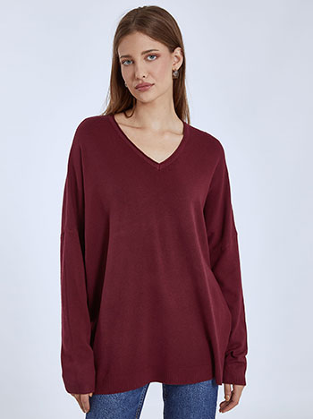Μπλούζες/Πουλόβερ Πλεκτό πουλόβερ με ανοίγματα στο πλάι WQ7974.4324+9