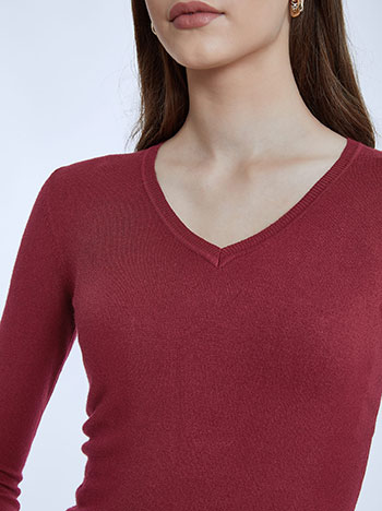 Wine hot sale colored sweater