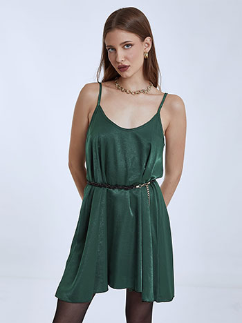 Celestino Mini φόρεμα με σατέν όψη WQ8877.8001+6