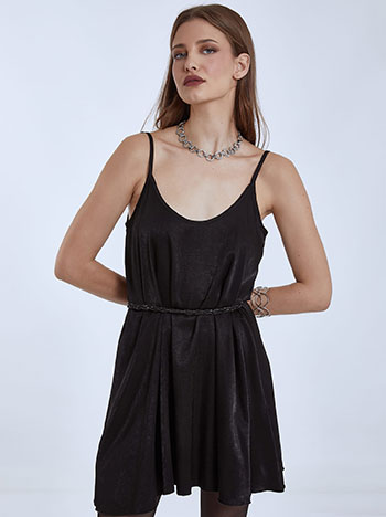 Celestino Mini φόρεμα με σατέν όψη WQ8877.8001+2