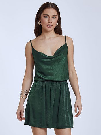 Celestino Mini φόρεμα με σατέν όψη WQ8890.8001+4