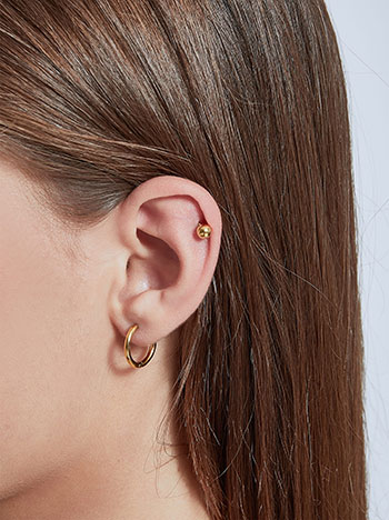 3 pack earrings in gold