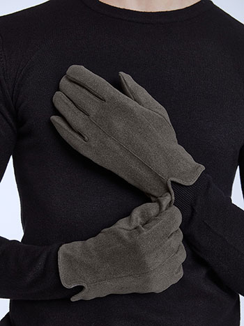 Αξεσουάρ/Γάντια Ανδρικά γάντια με διακοσμητική ραφή WQ9444.A319+2