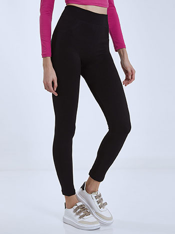 Thermal leggings with textured details curvy in black, 6.99€ | Celestino