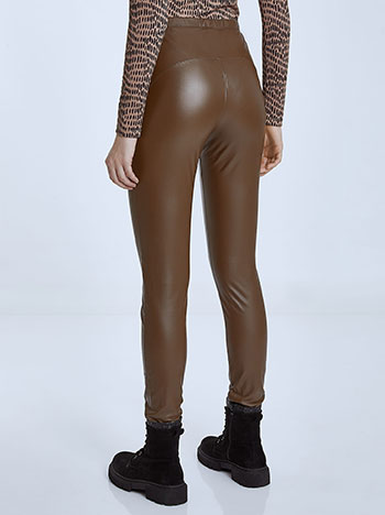 zara leather effect leggings