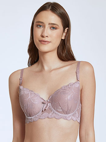 Ann Summers Sexy Lace Planet plunge bra in purple
