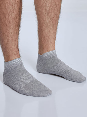 Celestino Σετ με 3 ζευγάρια ανδρικές κάλτσες με ριπ λεπτομέρειες WQ9886.0070+2