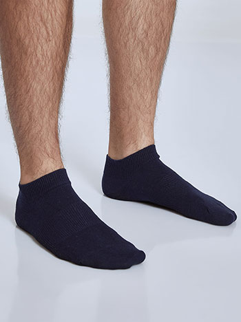 Celestino Σετ με 3 ζευγάρια ανδρικές κάλτσες με ριπ λεπτομέρειες WQ9886.0070+3