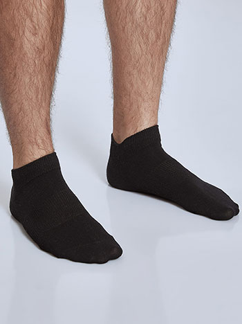 Celestino Σετ με 3 ζευγάρια ανδρικές κάλτσες με ριπ λεπτομέρειες WQ9886.0070+4