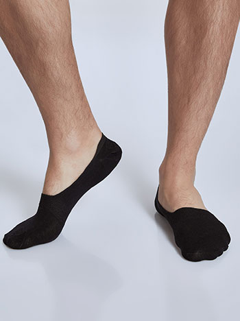 Σετ με 3 ζευγάρια ανδρικές χαμηλές κάλτσες σε μαύρο