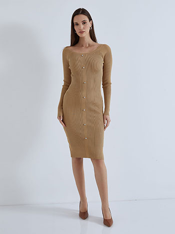 Celestino Midi φόρεμα με λεπτομέρειες strass WQ9905.8446+3