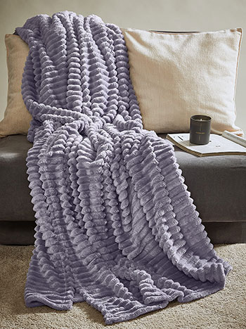 Fleece blanket 180x230 cm in rough blue