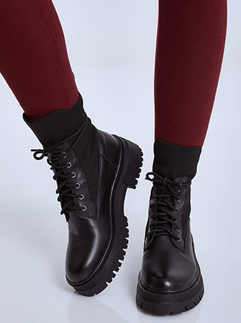 Παπούτσια/Μποτάκια Μποτάκι σε συνδυασμό υφασμάτων WQ9937.A608+1