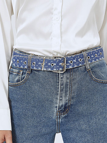 Belt denim like in blue