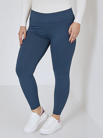 High waist leggings in dark blue