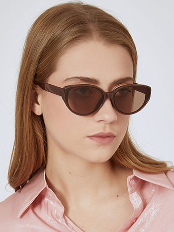 Sunglasses monochrome in brown